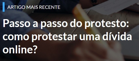 Passo a passo do protesto